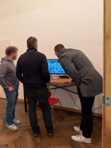 Opening night: View of works 7